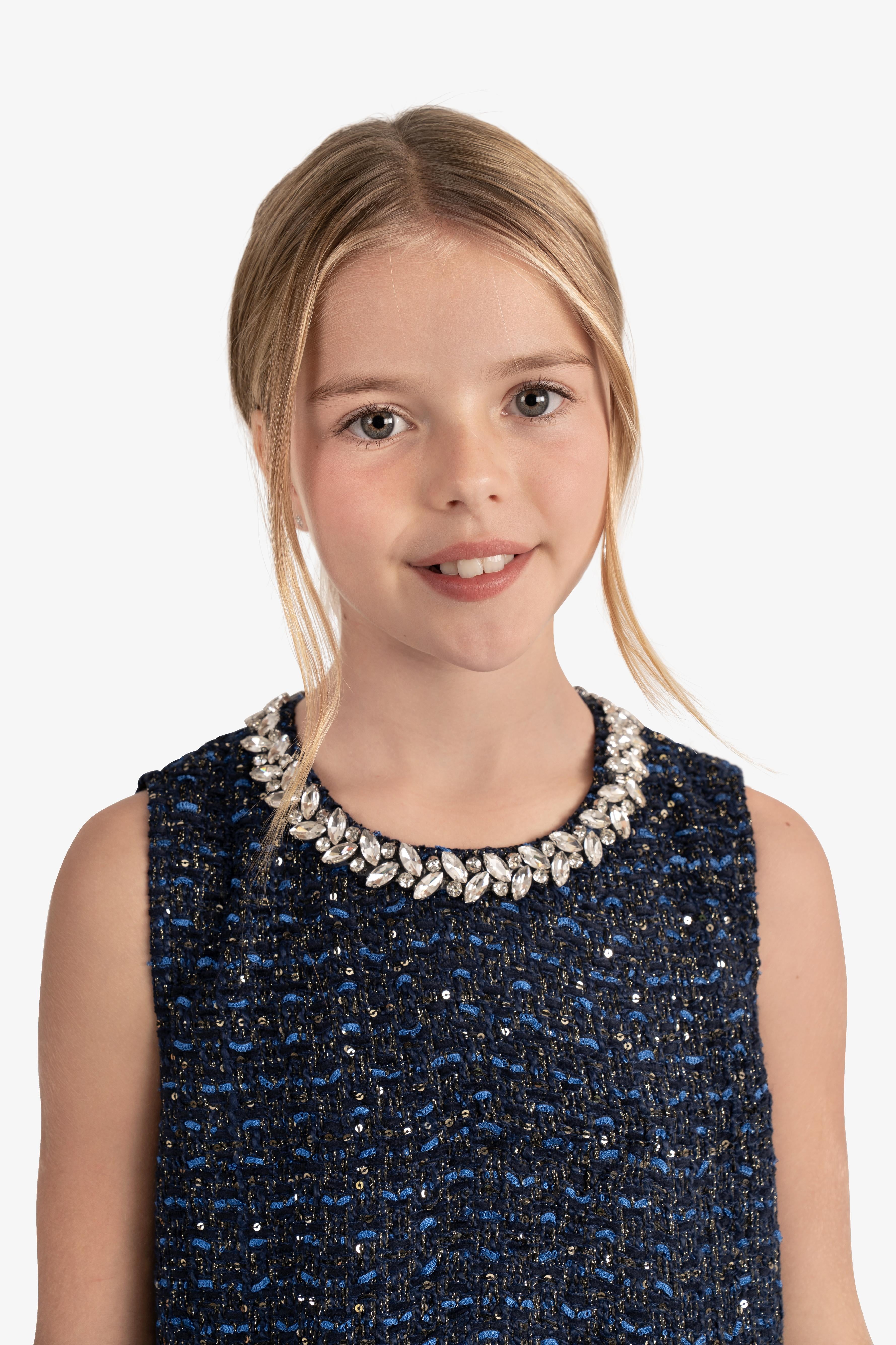 Sleeveless Bouclé dress