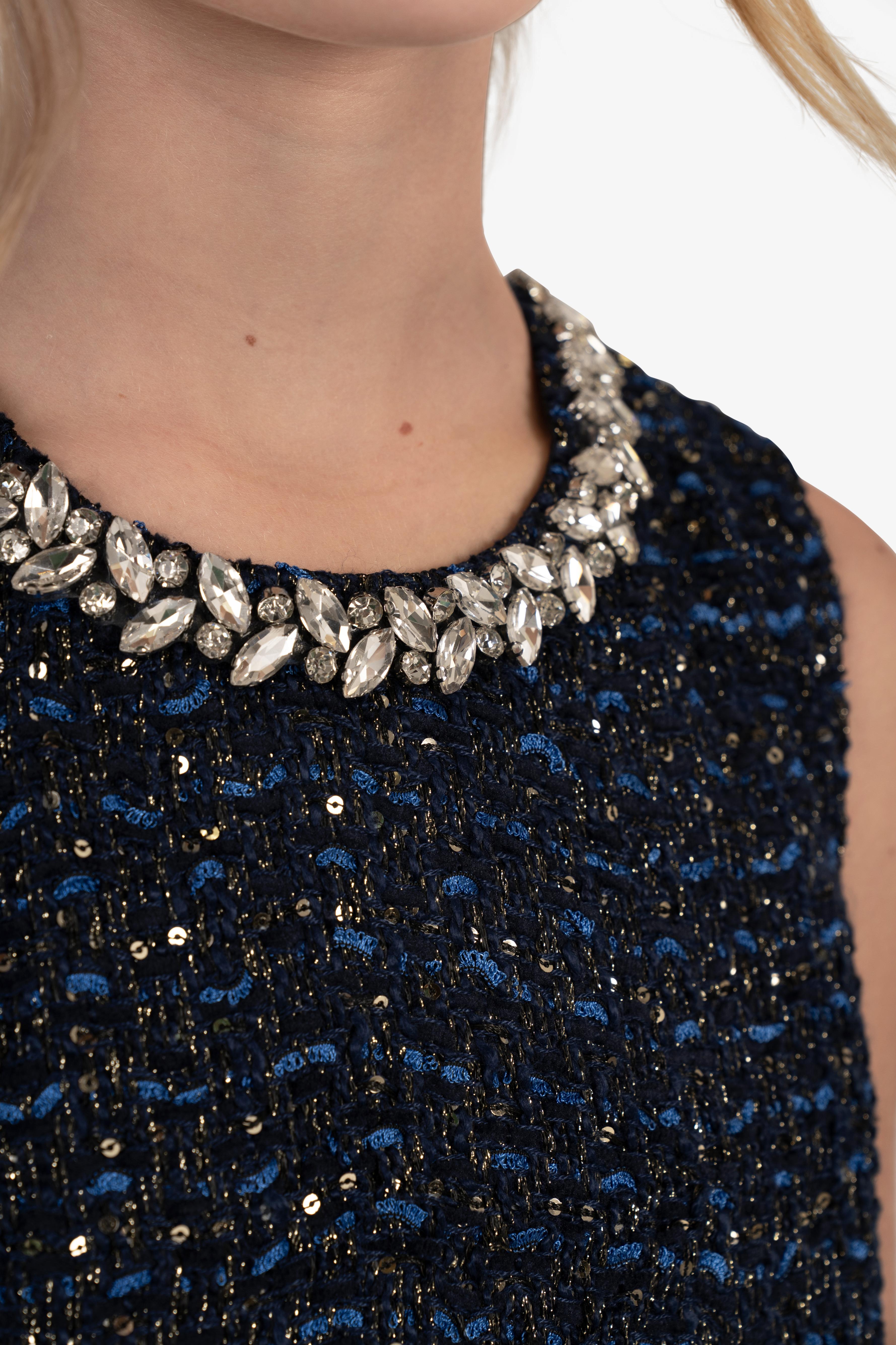 Sleeveless Bouclé dress