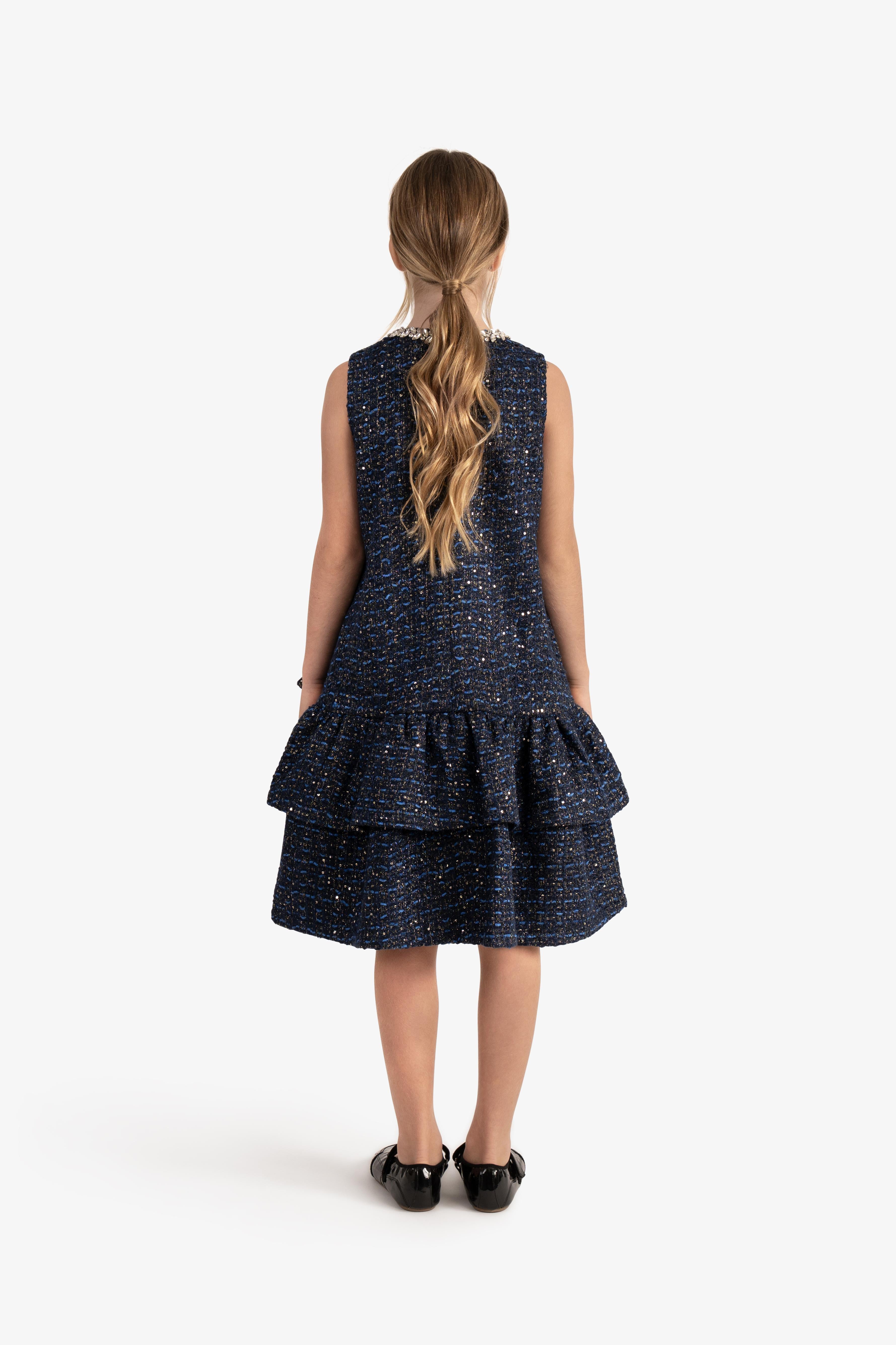 Sleeveless Bouclé dress