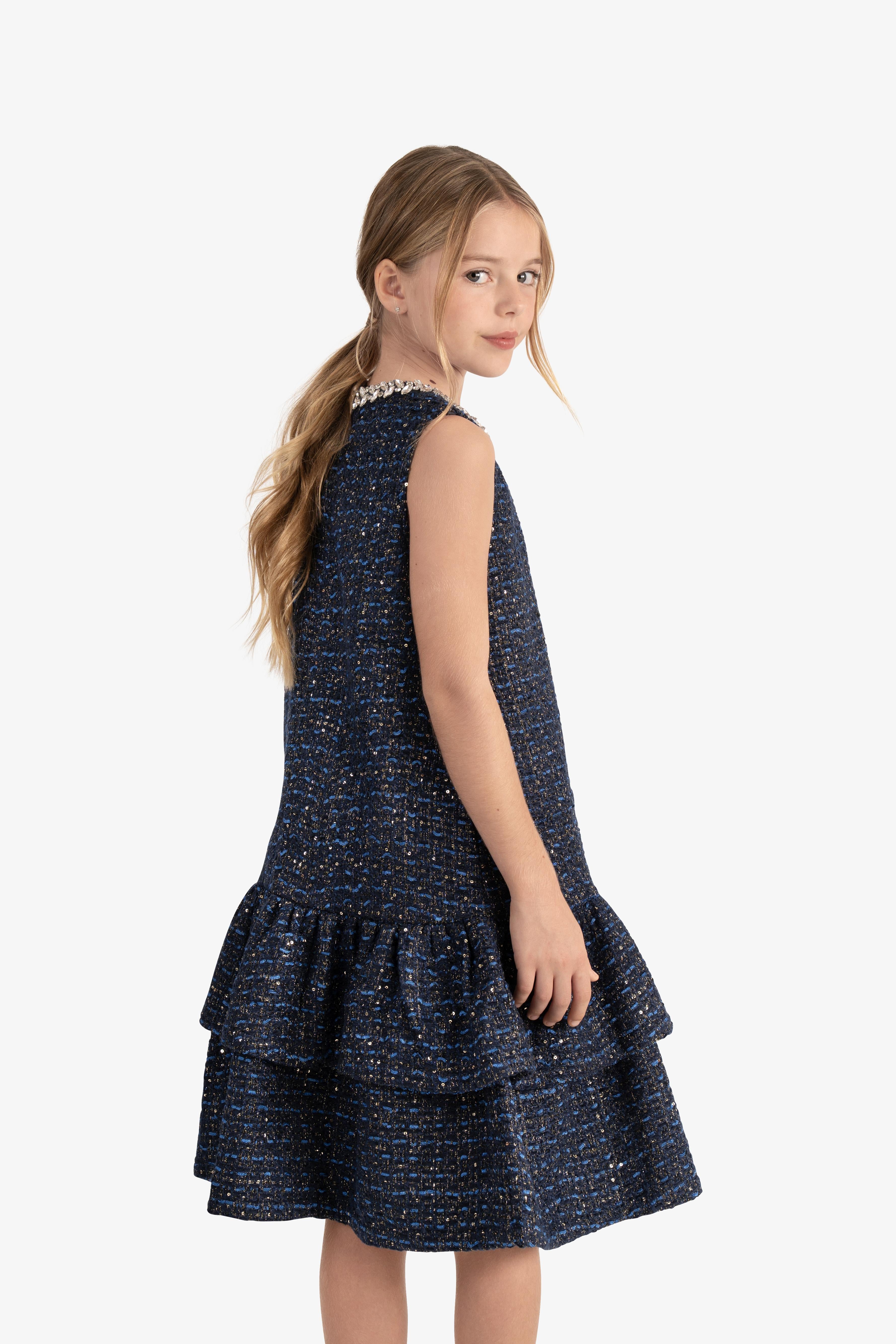 Sleeveless Bouclé dress