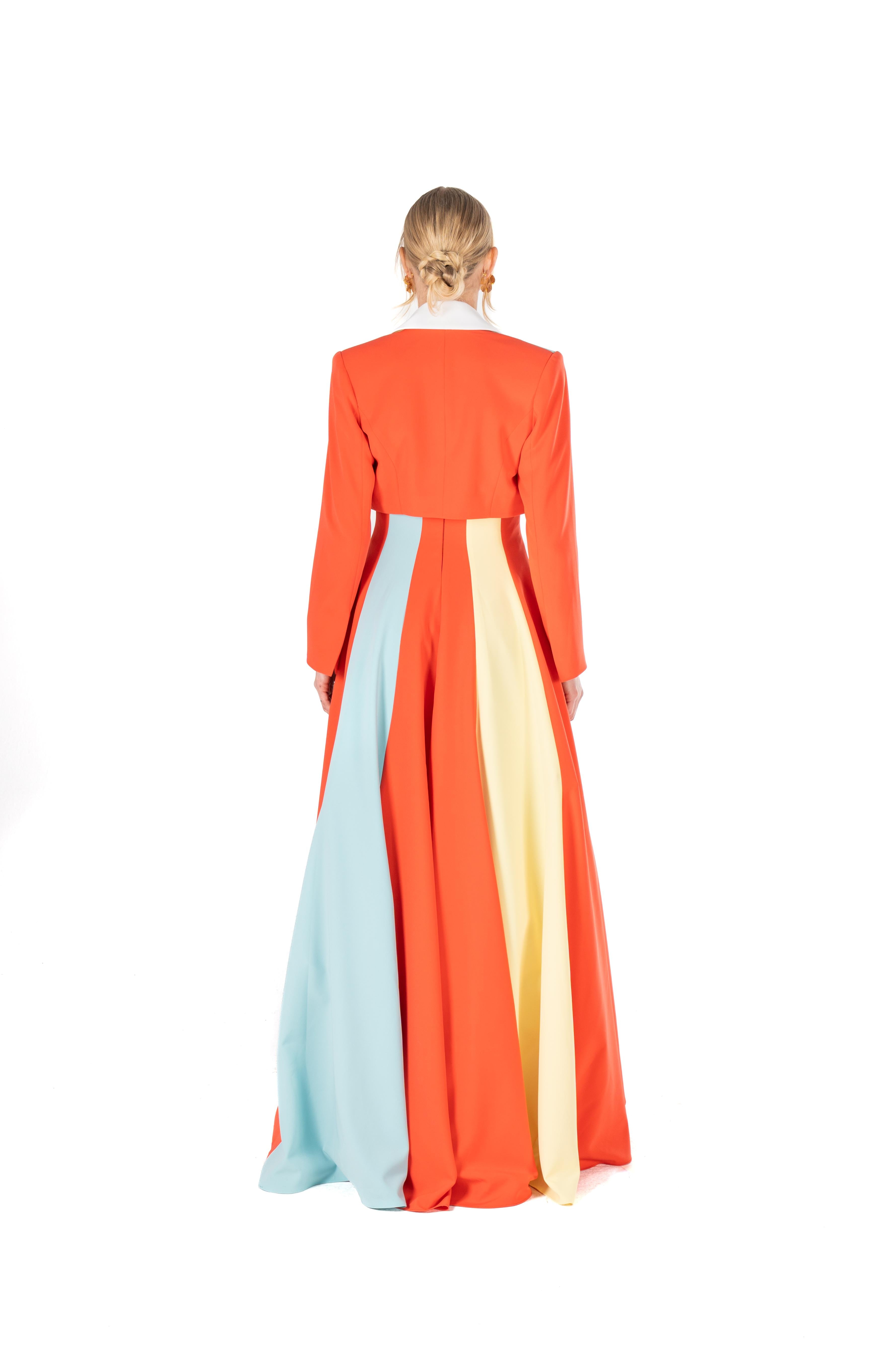 Colorblock Cropped Jacket