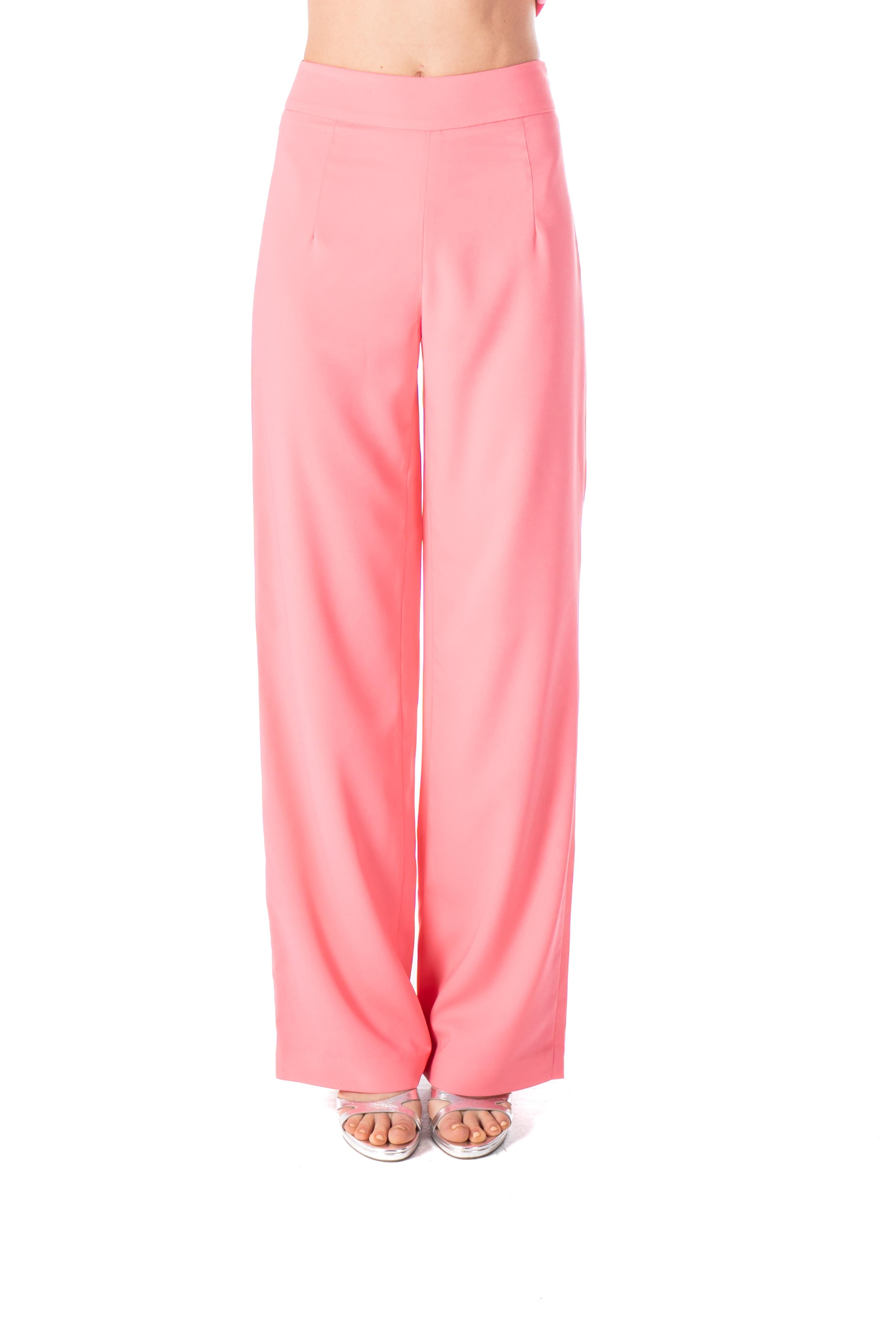 Hight-Waisted Stretch Crepe Pants