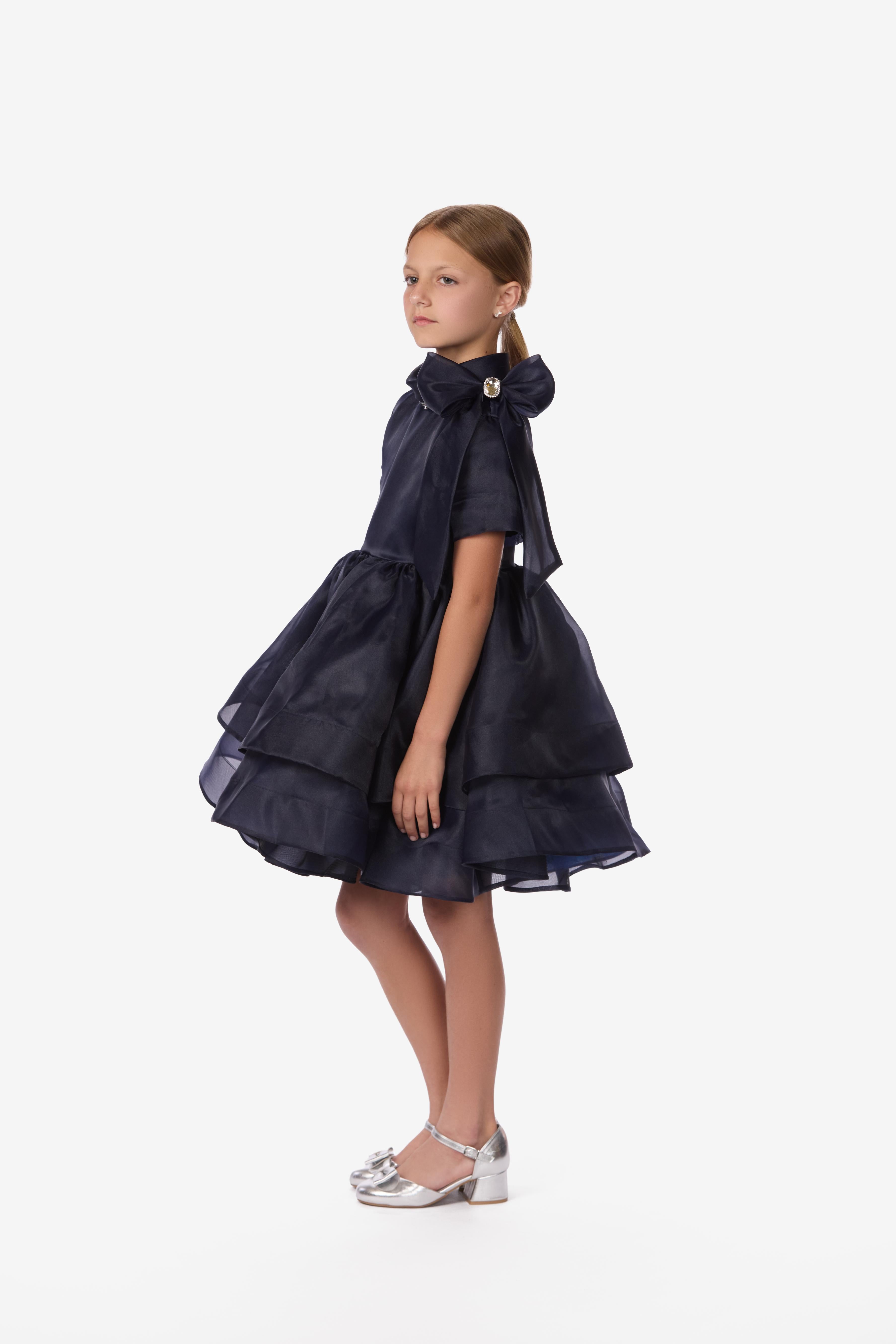 Crystal Organza Tiered Dress