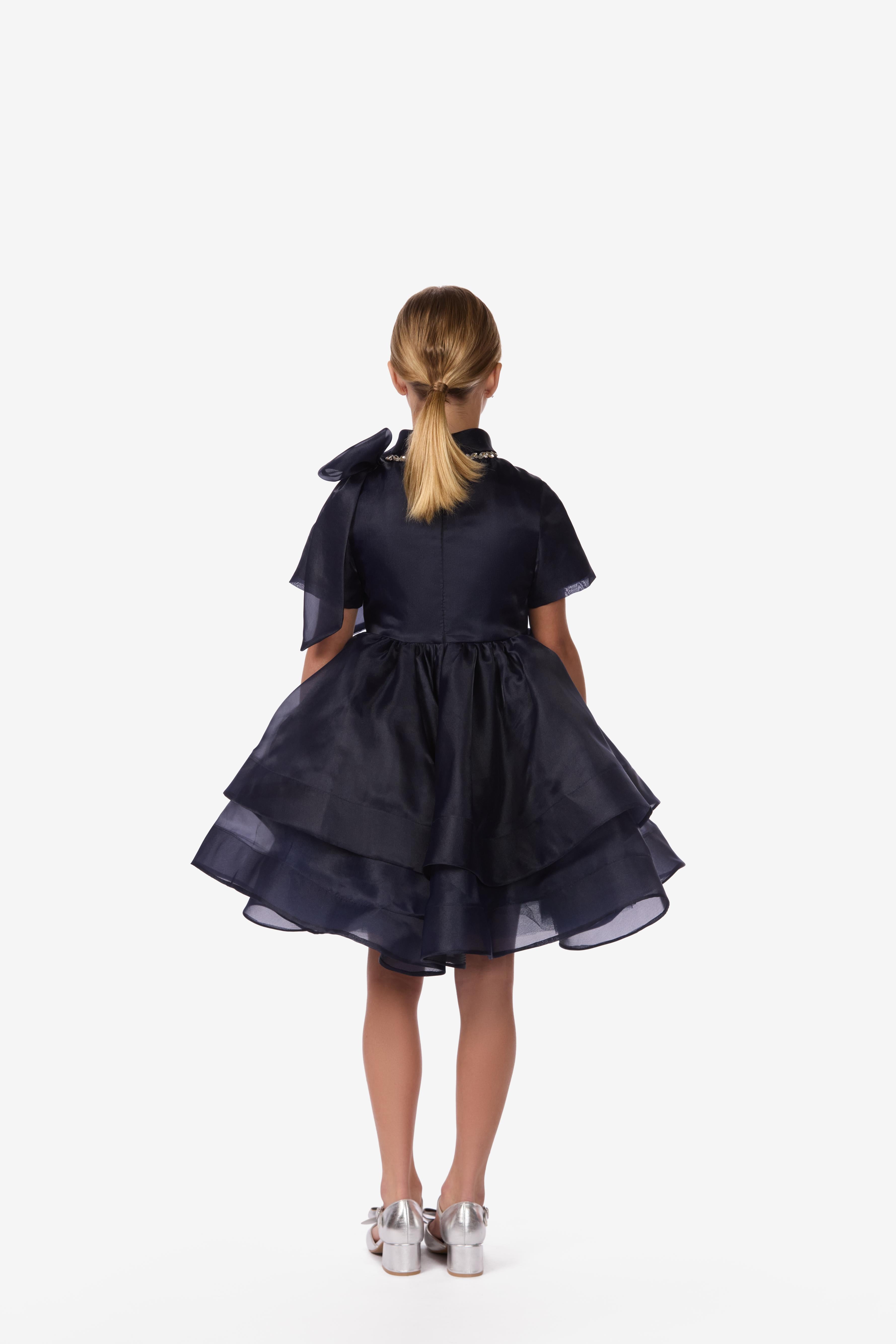 Crystal Organza Tiered Dress