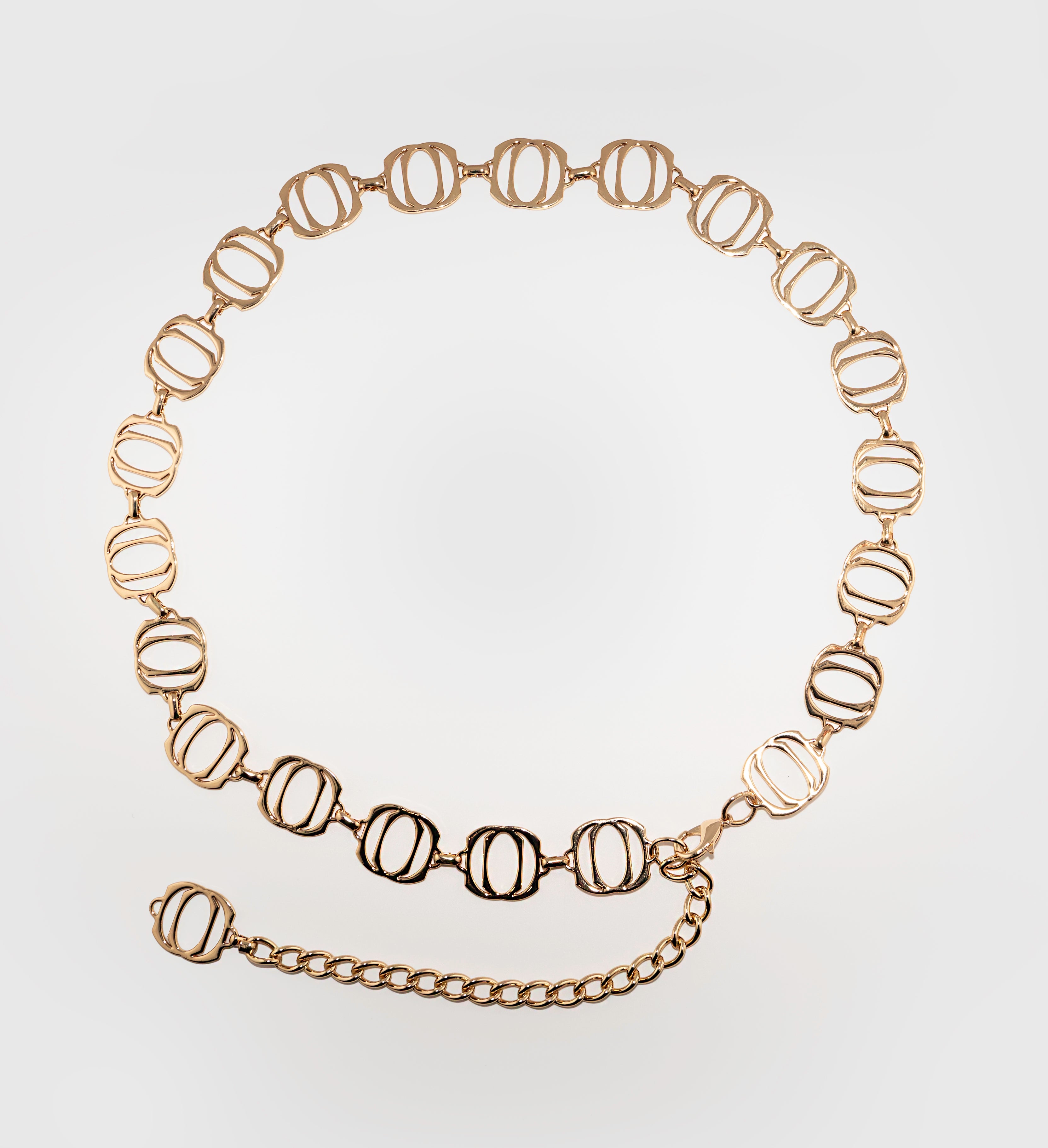 Signature Medium Logo Chain Belt