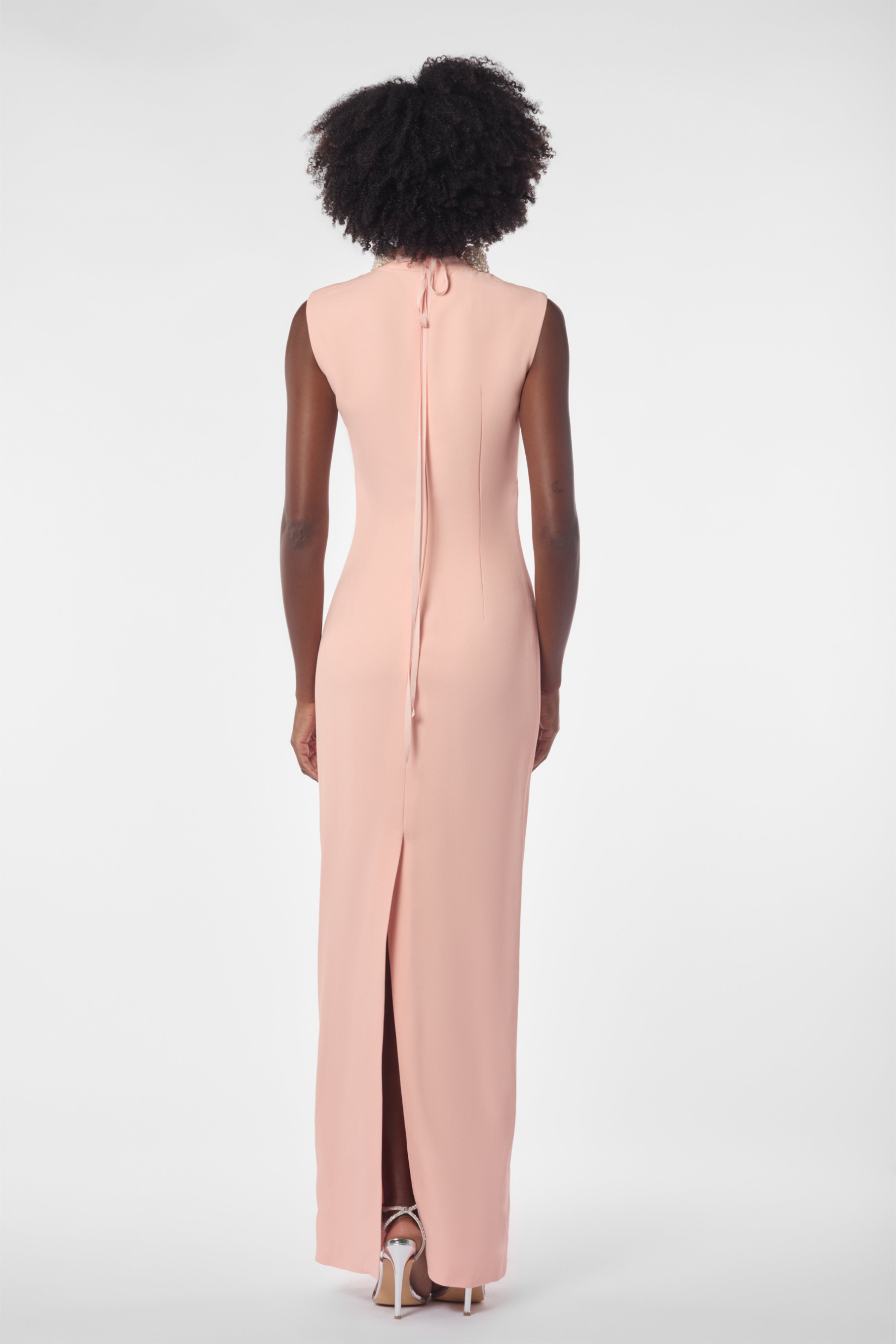 Pearls & Crystals Turtleneck Dress