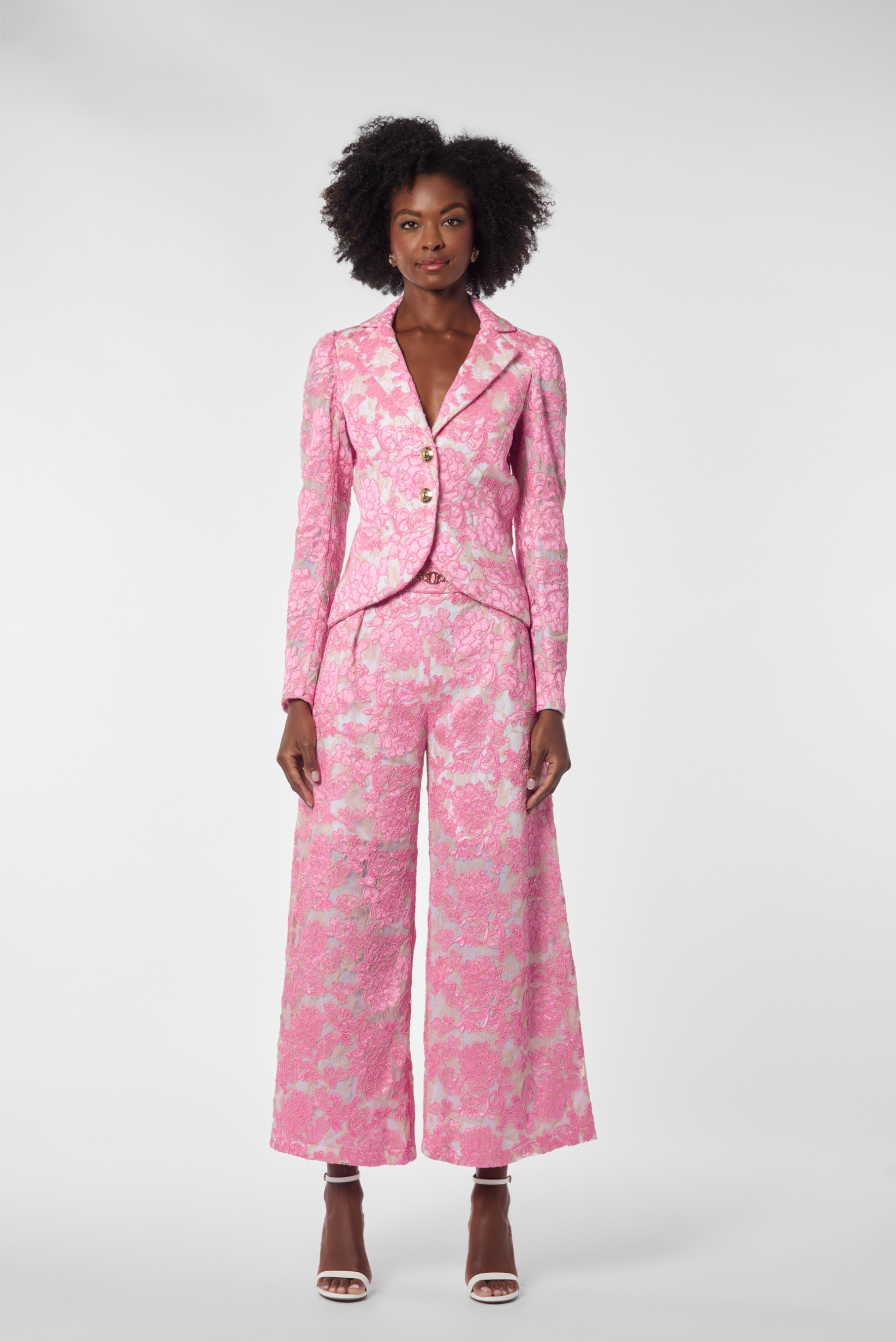 Fitted Floral Lace Jacket