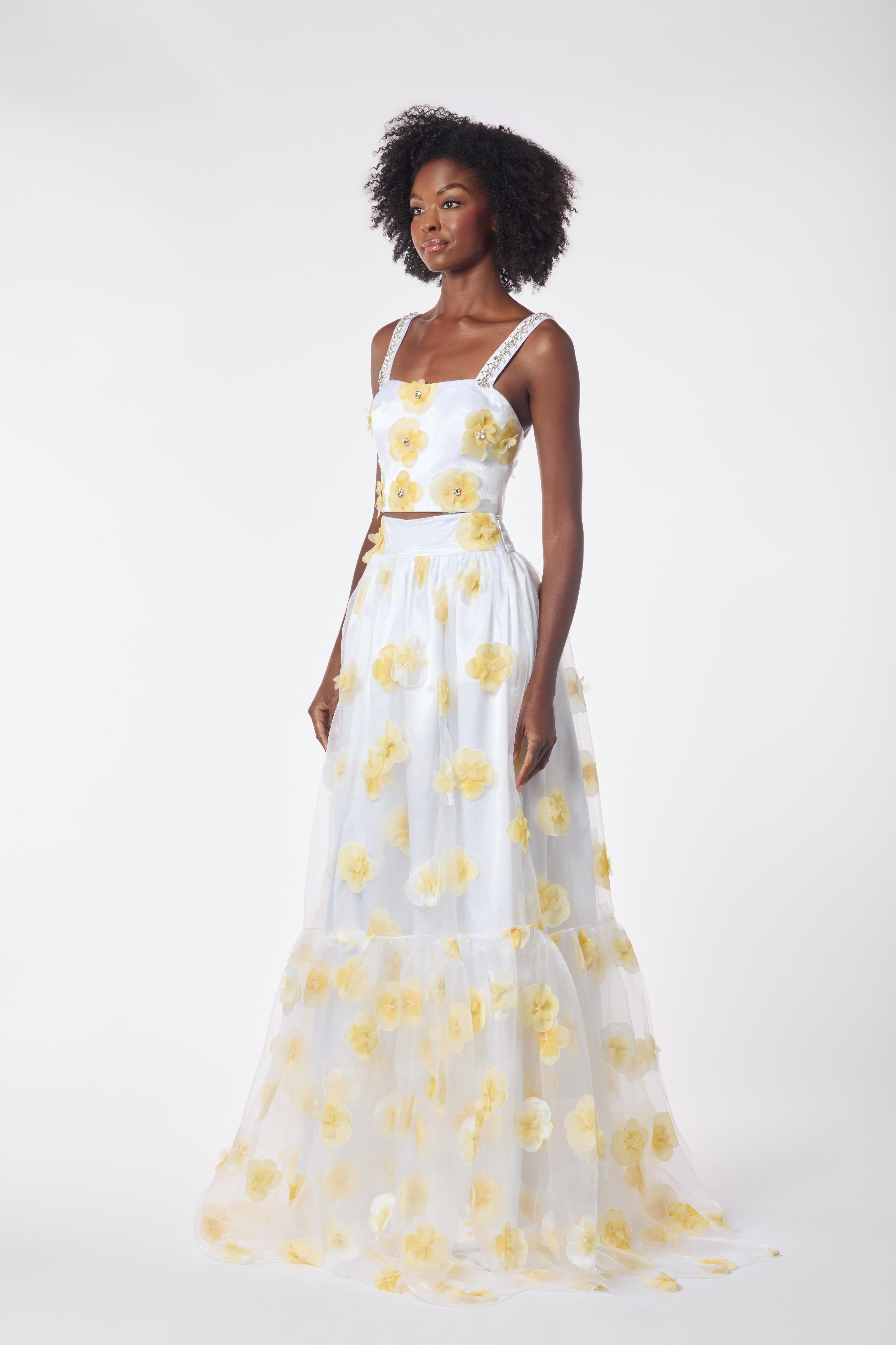 3D Flower Organza Skirt
