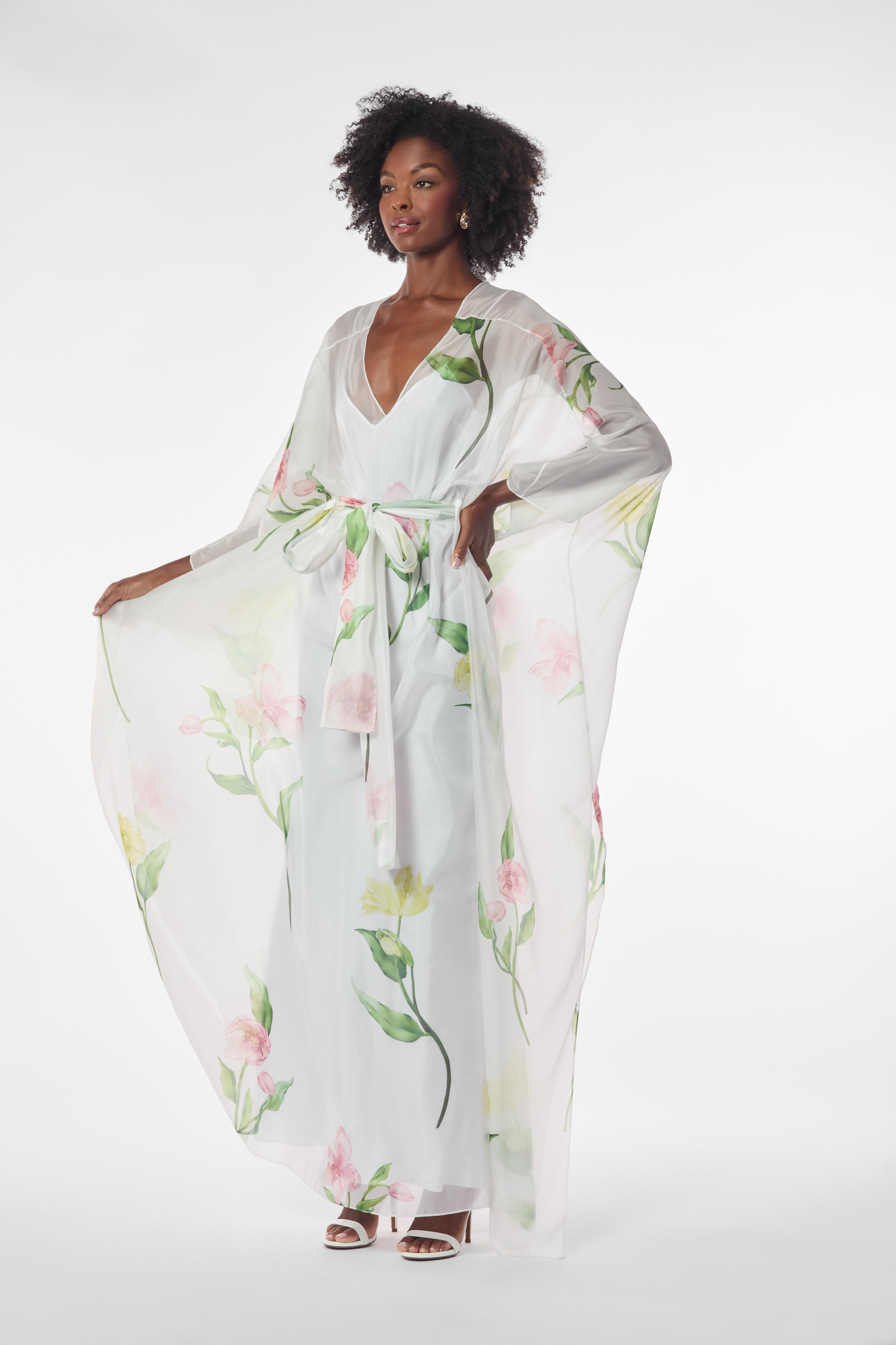 Maxi Floral Caftan Dress