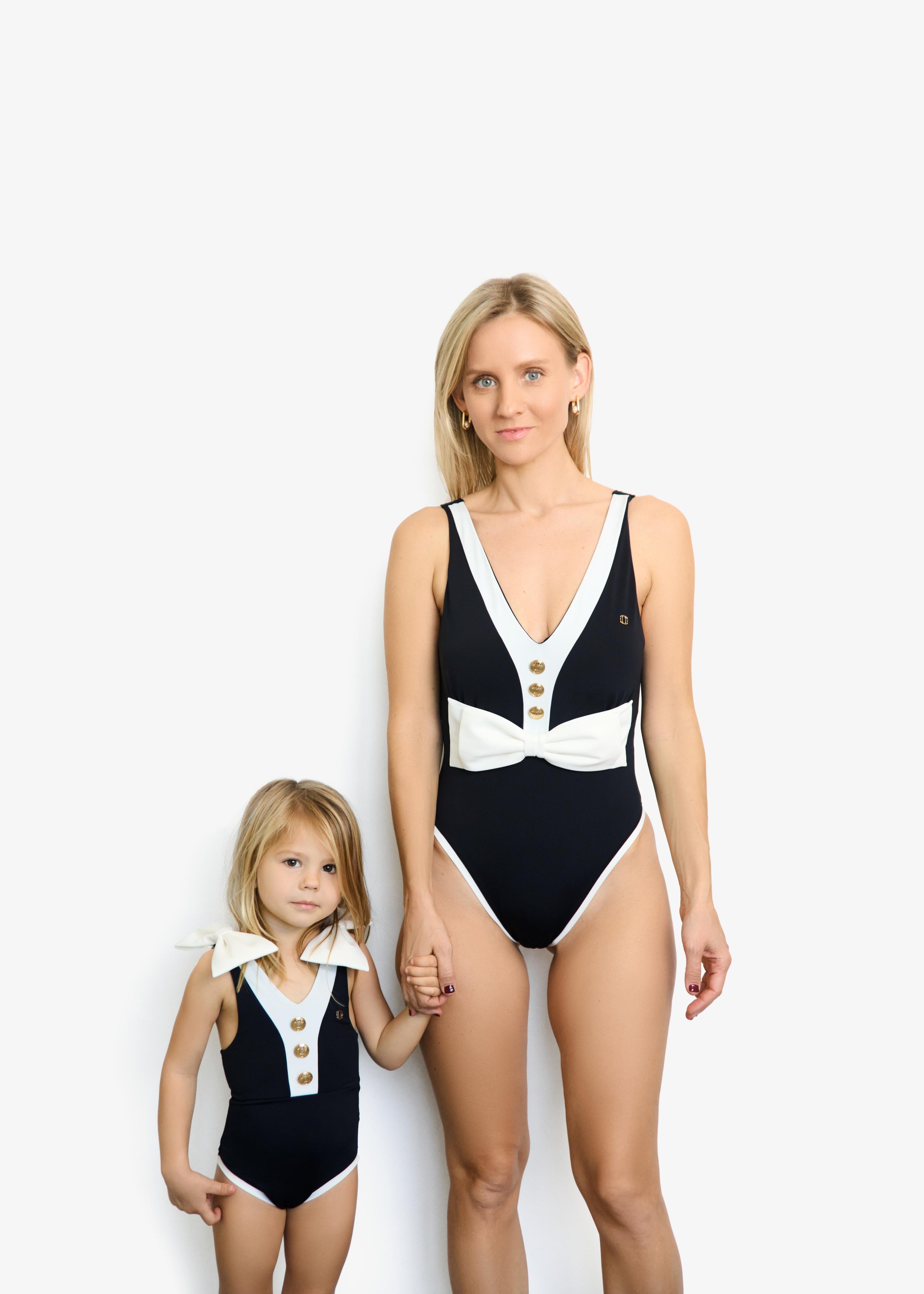 WOMEN ONE PIECE BOW SWIMSUIT
