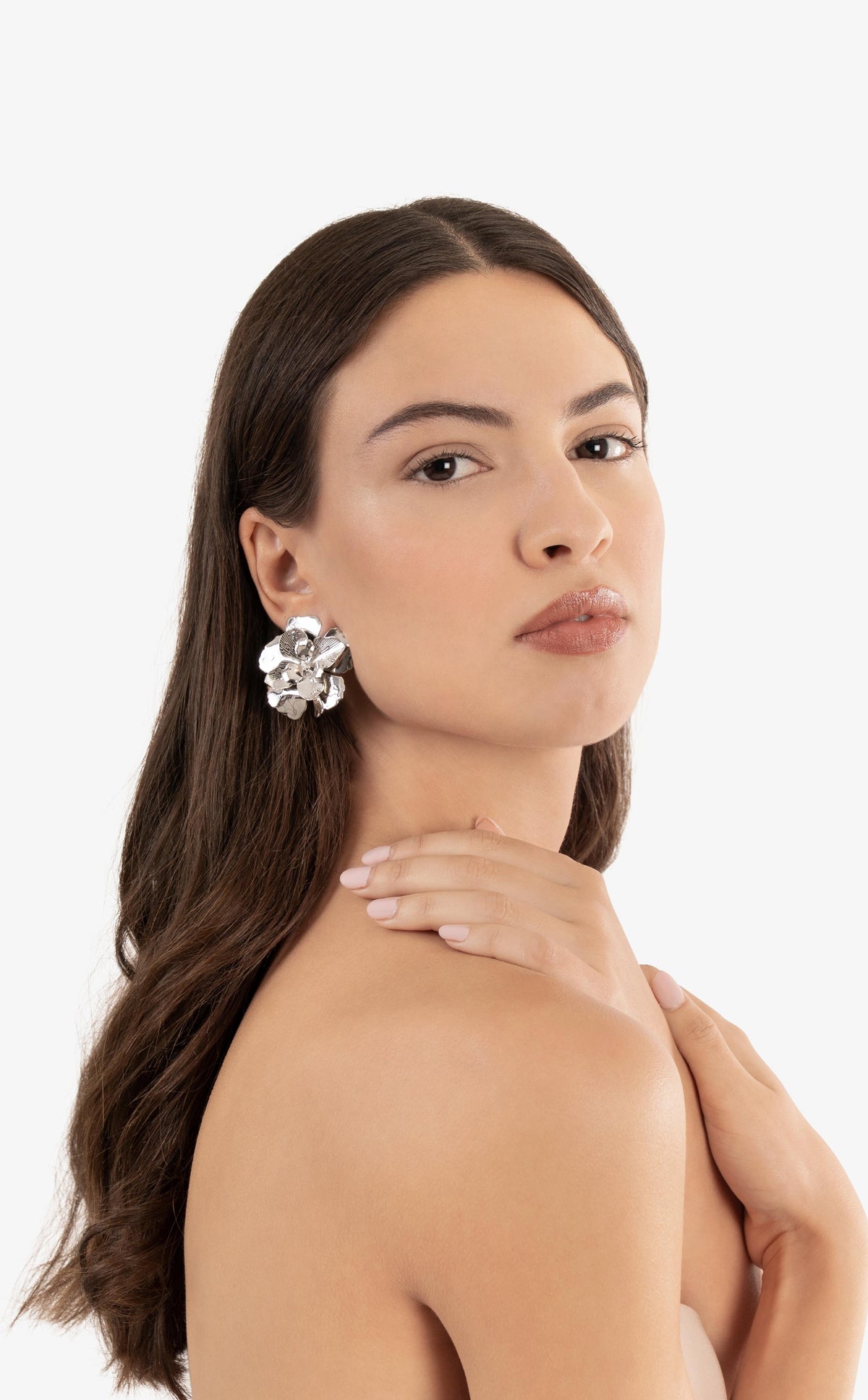 Floral Crystal Earrings