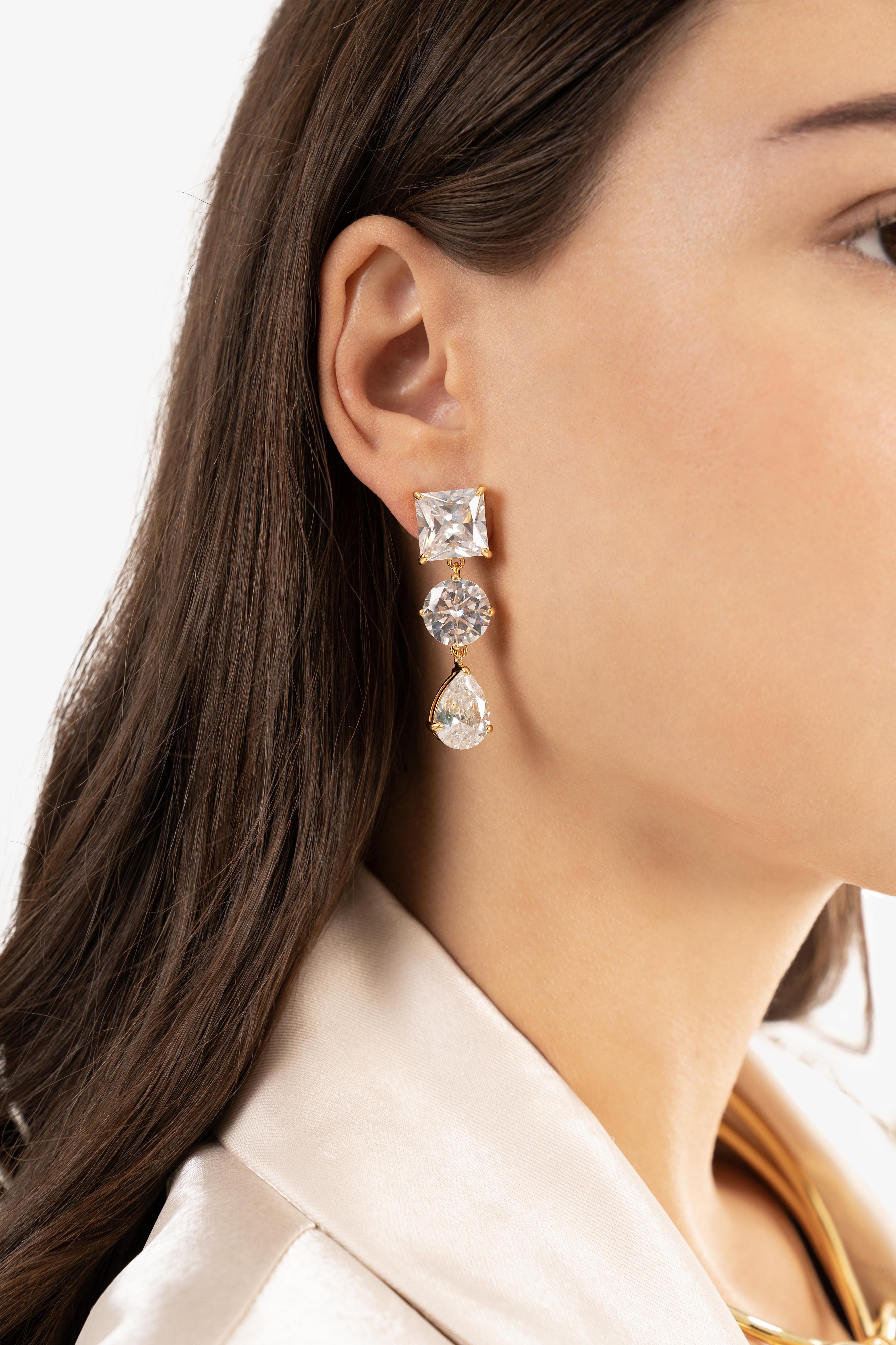 Crystal Drop Earrings