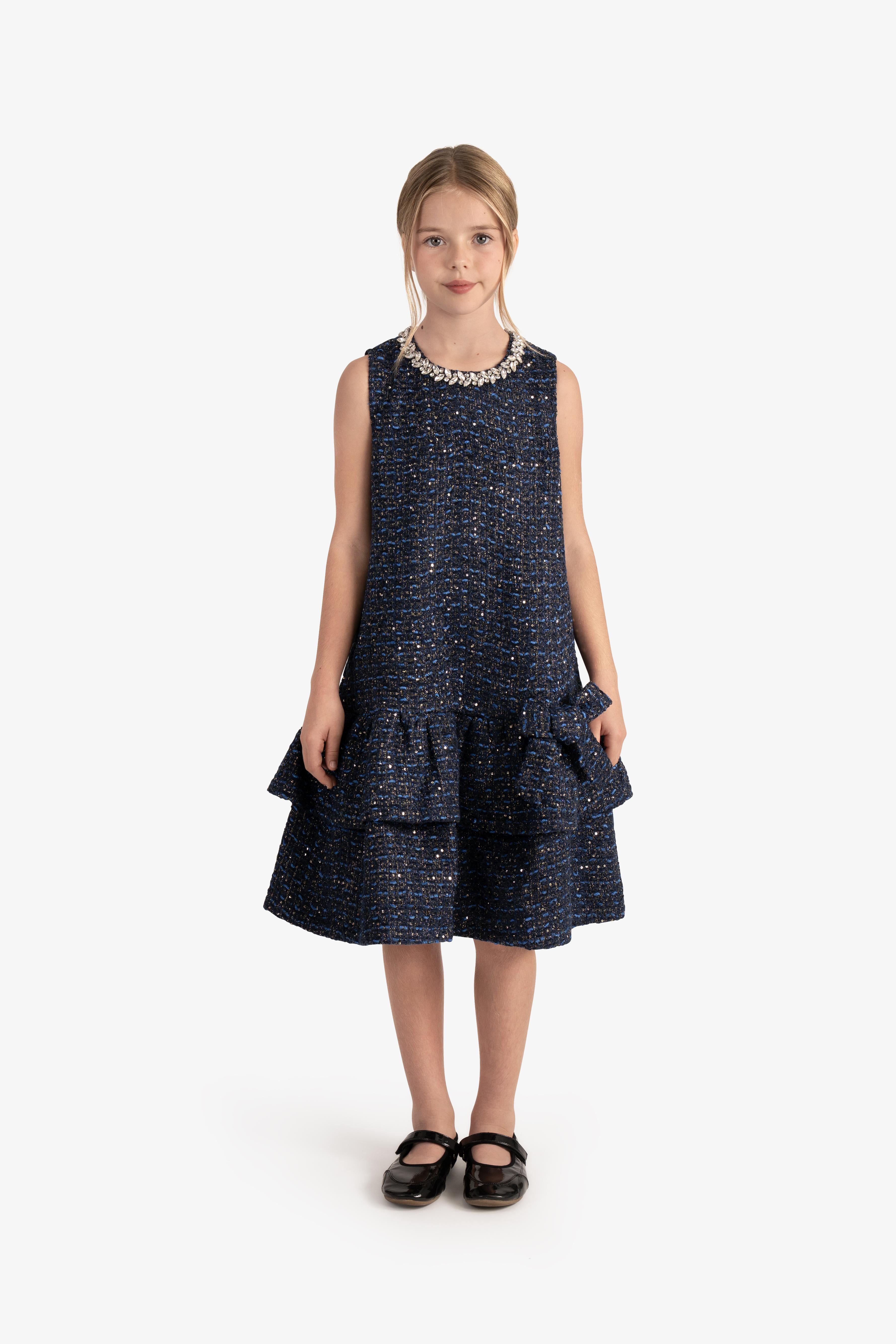 Sleeveless Bouclé dress