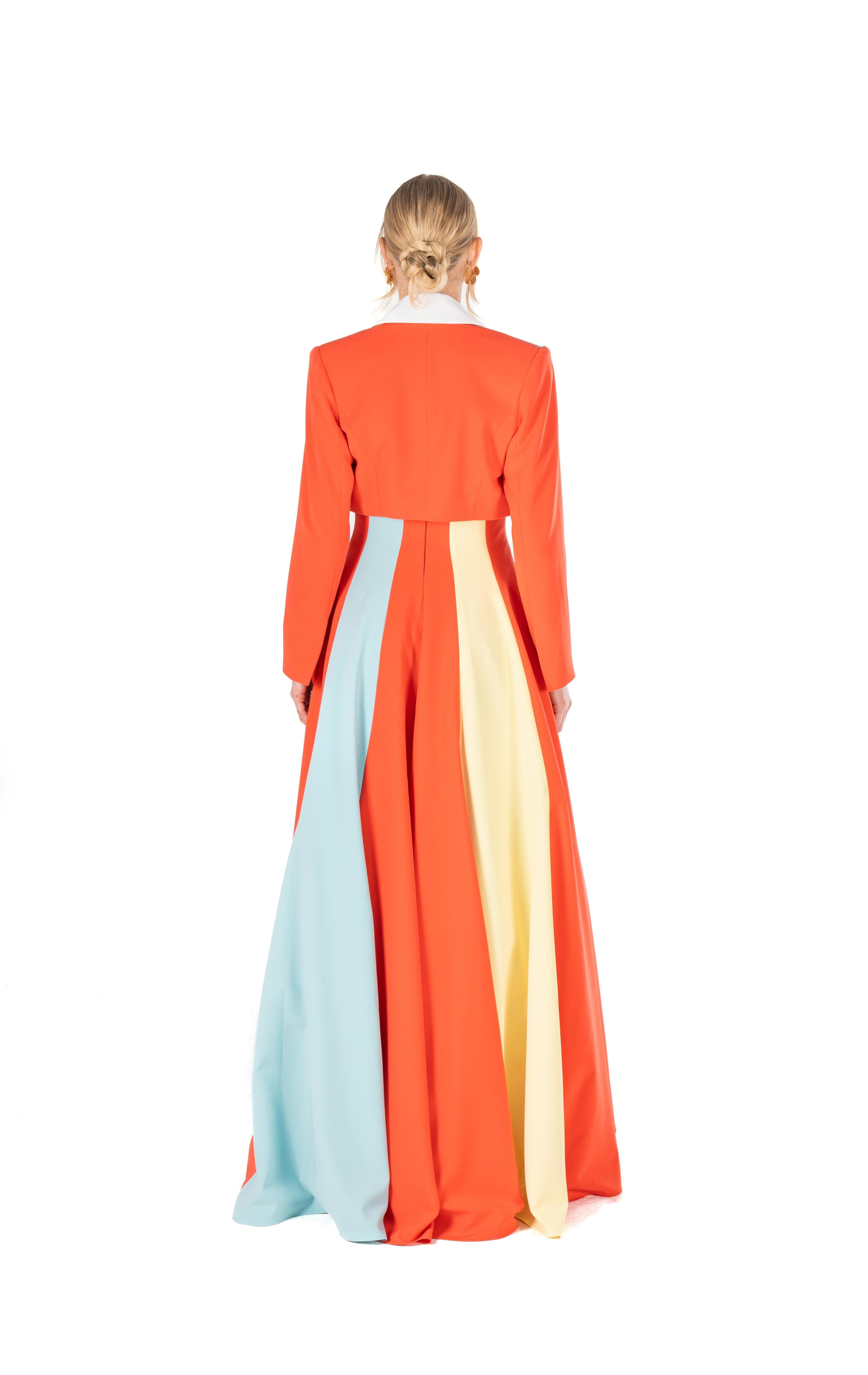 Colorblock Cropped Jacket