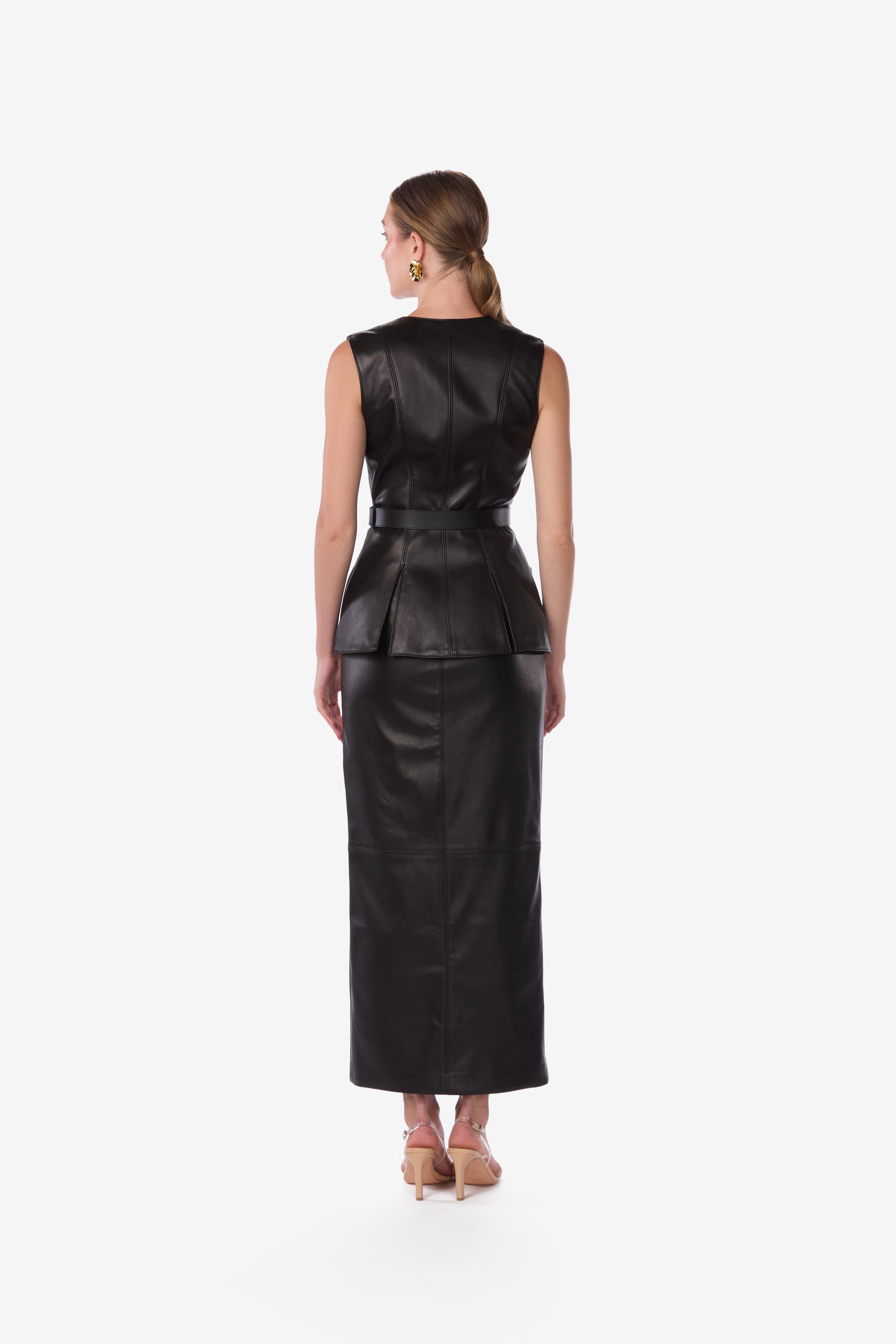 Tailored Lambskin Leather Vest