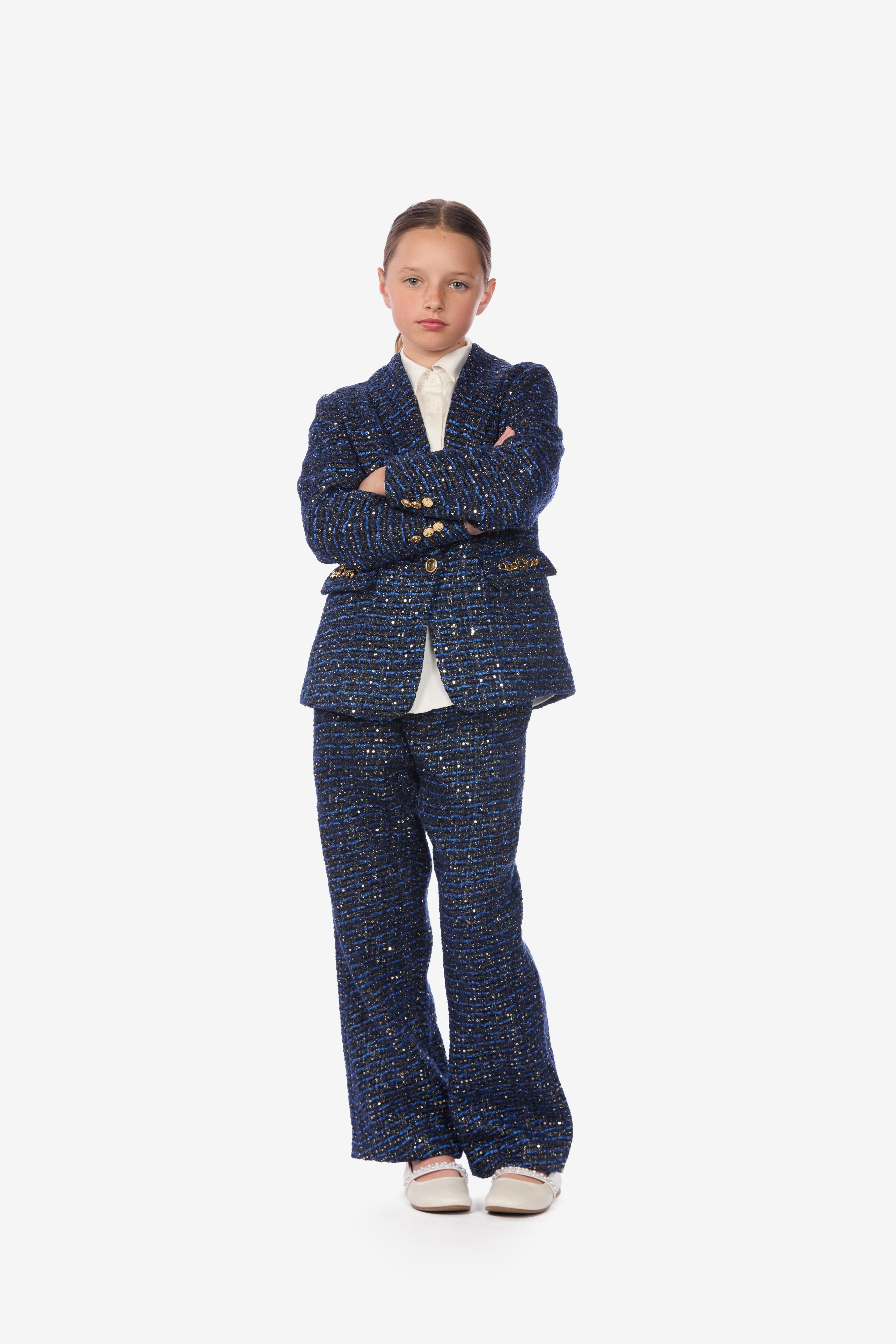 Sequin-Embroidered Bouclé jacket