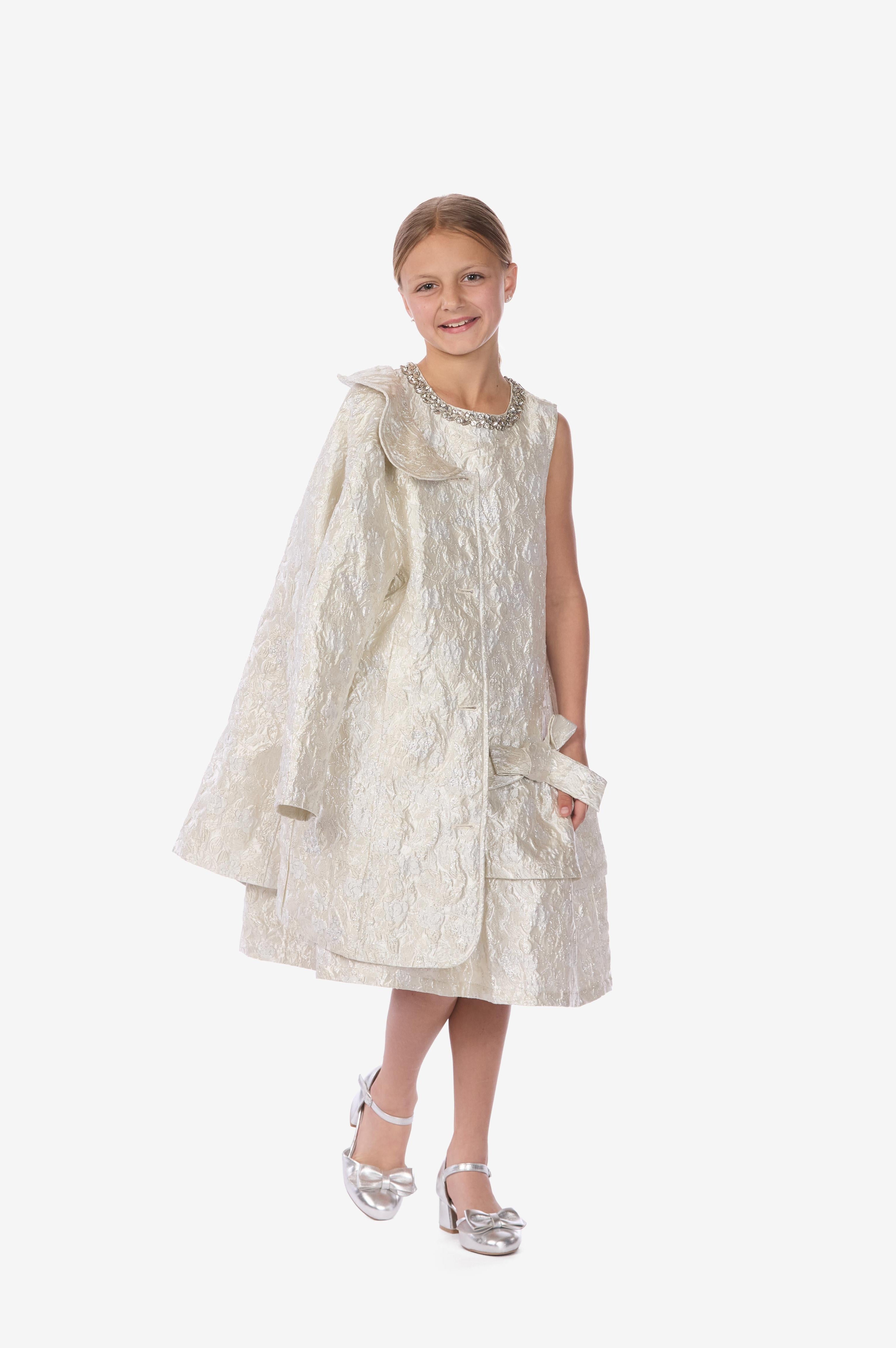 Sleeveless Brocade Dress