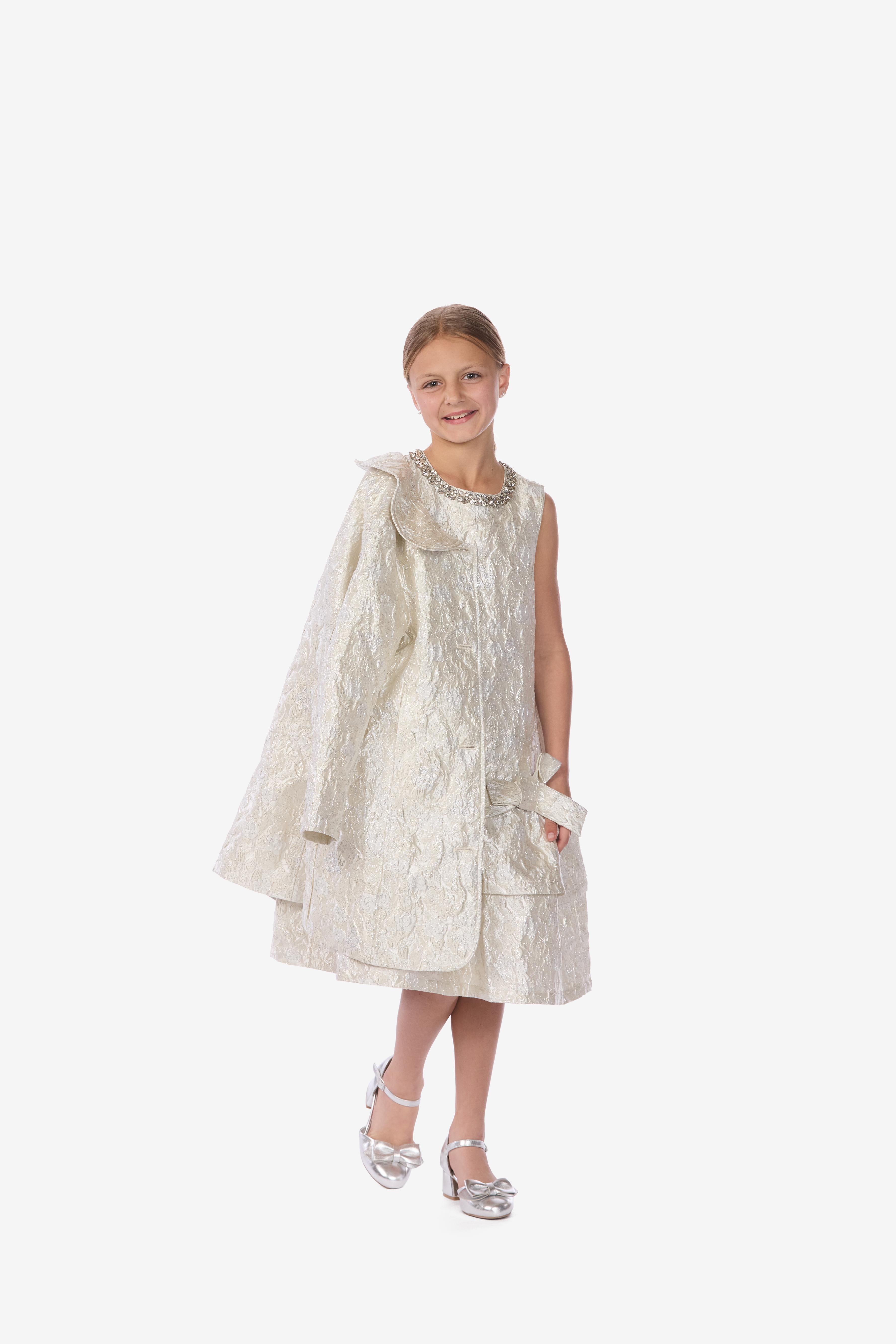 Sleeveless Brocade Dress