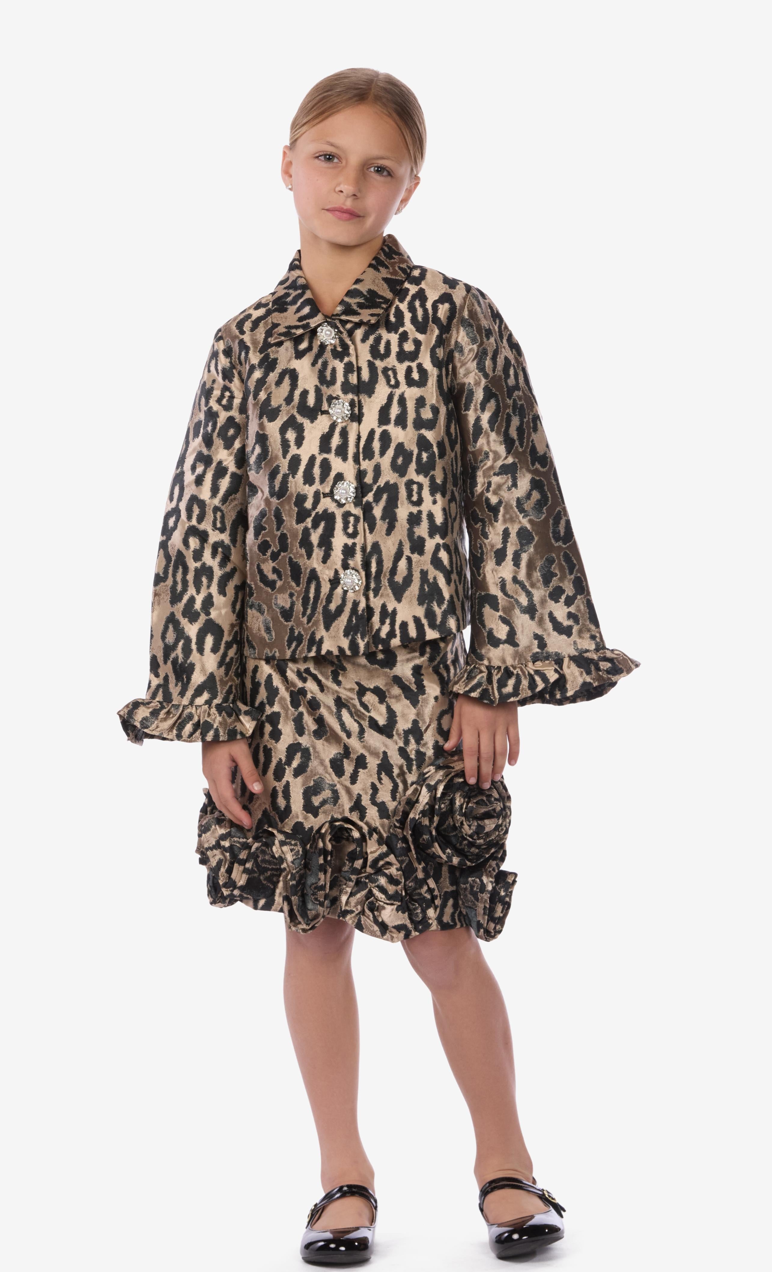 Metallic Leopard Jacquard Jacket