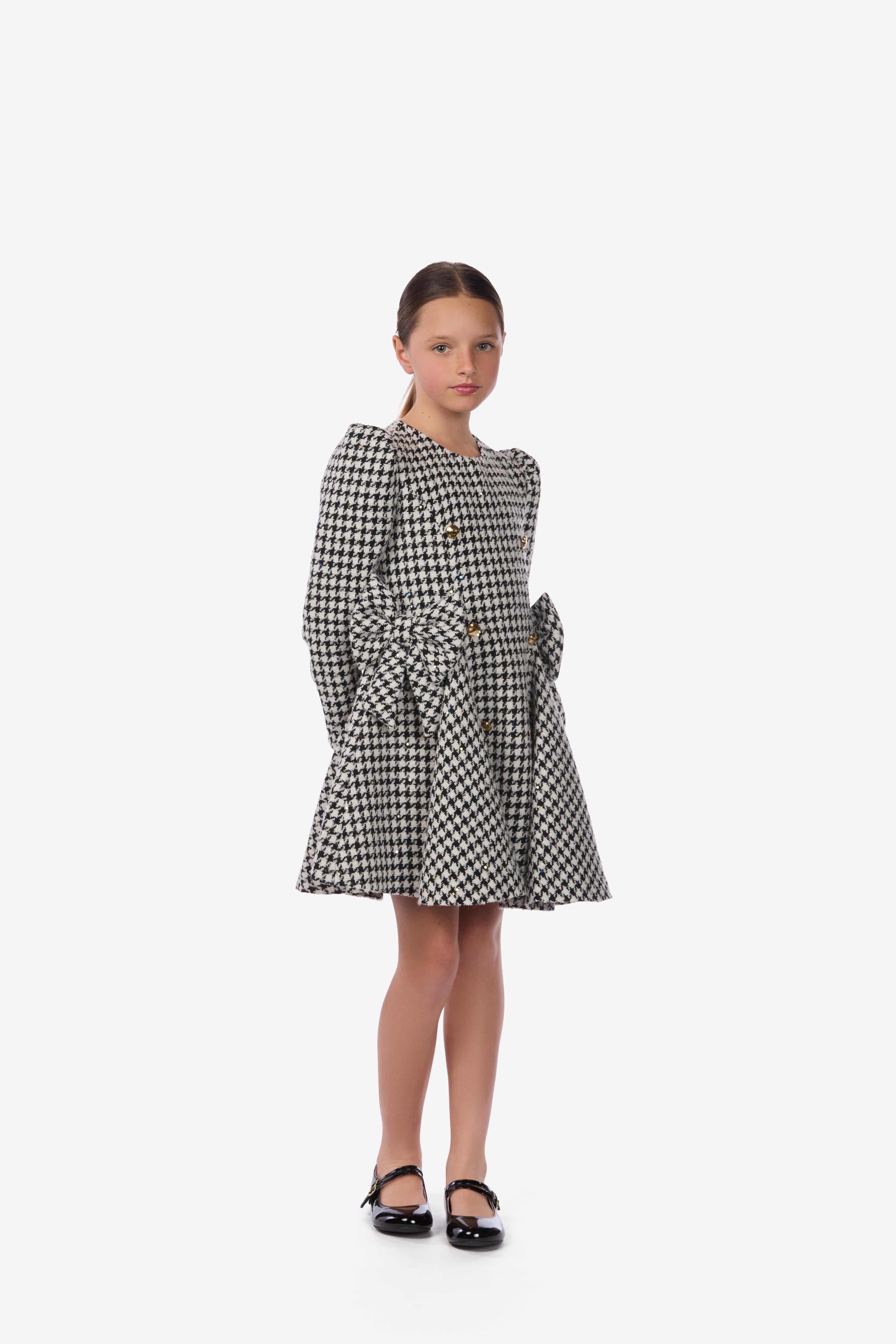 Houndstooth Bouclé Dress
