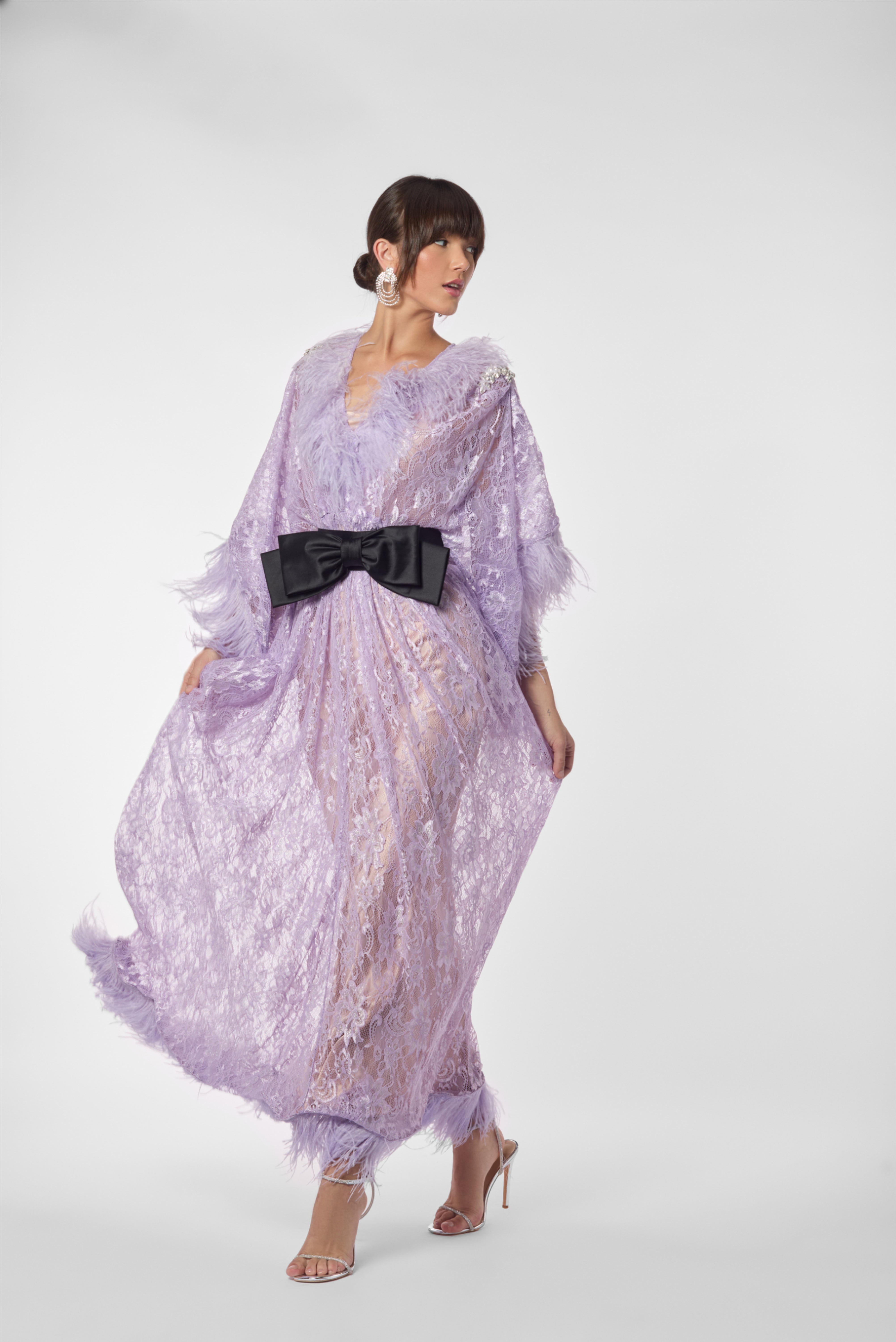 Lace Kimono Dress