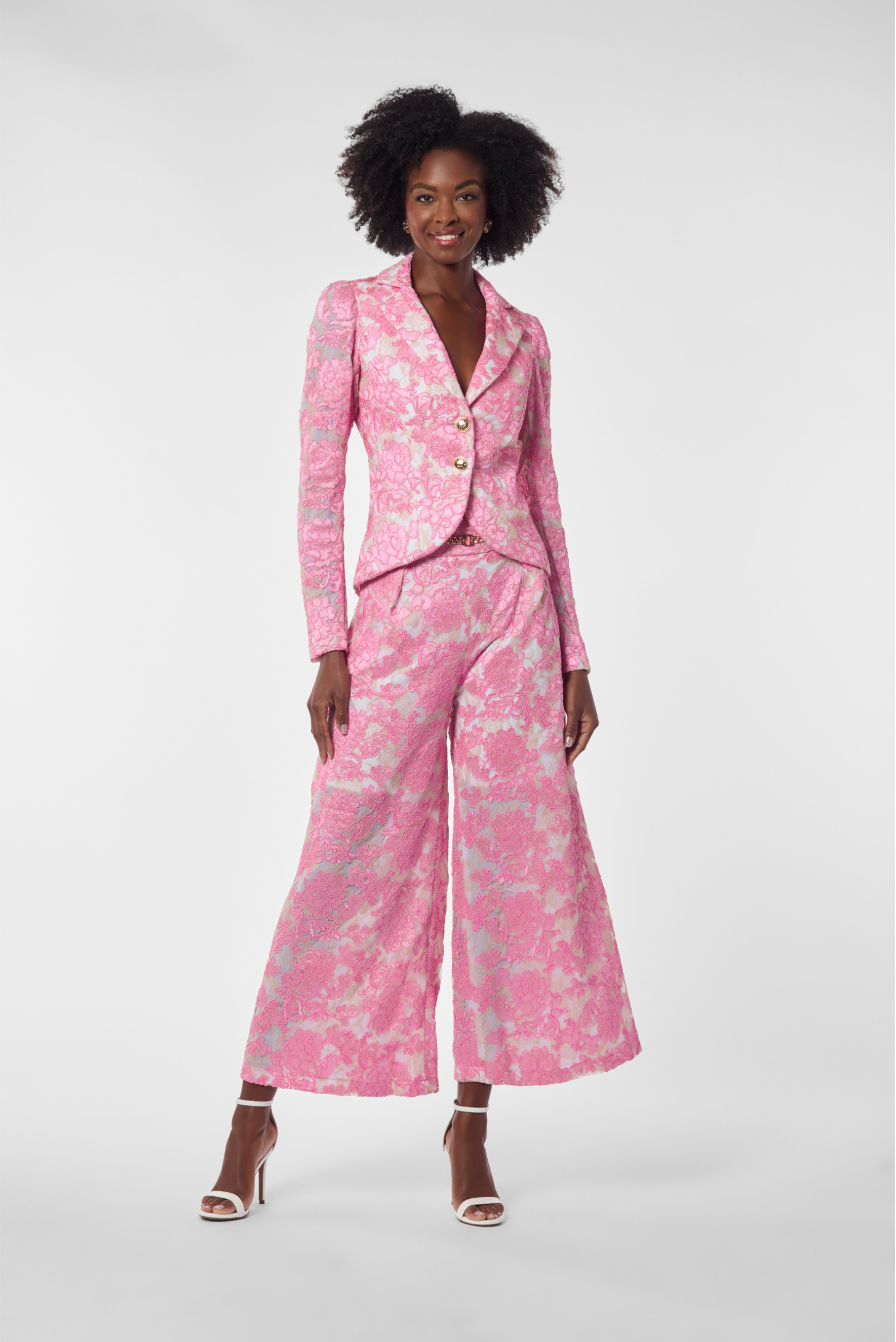 Fitted Floral Lace Jacket