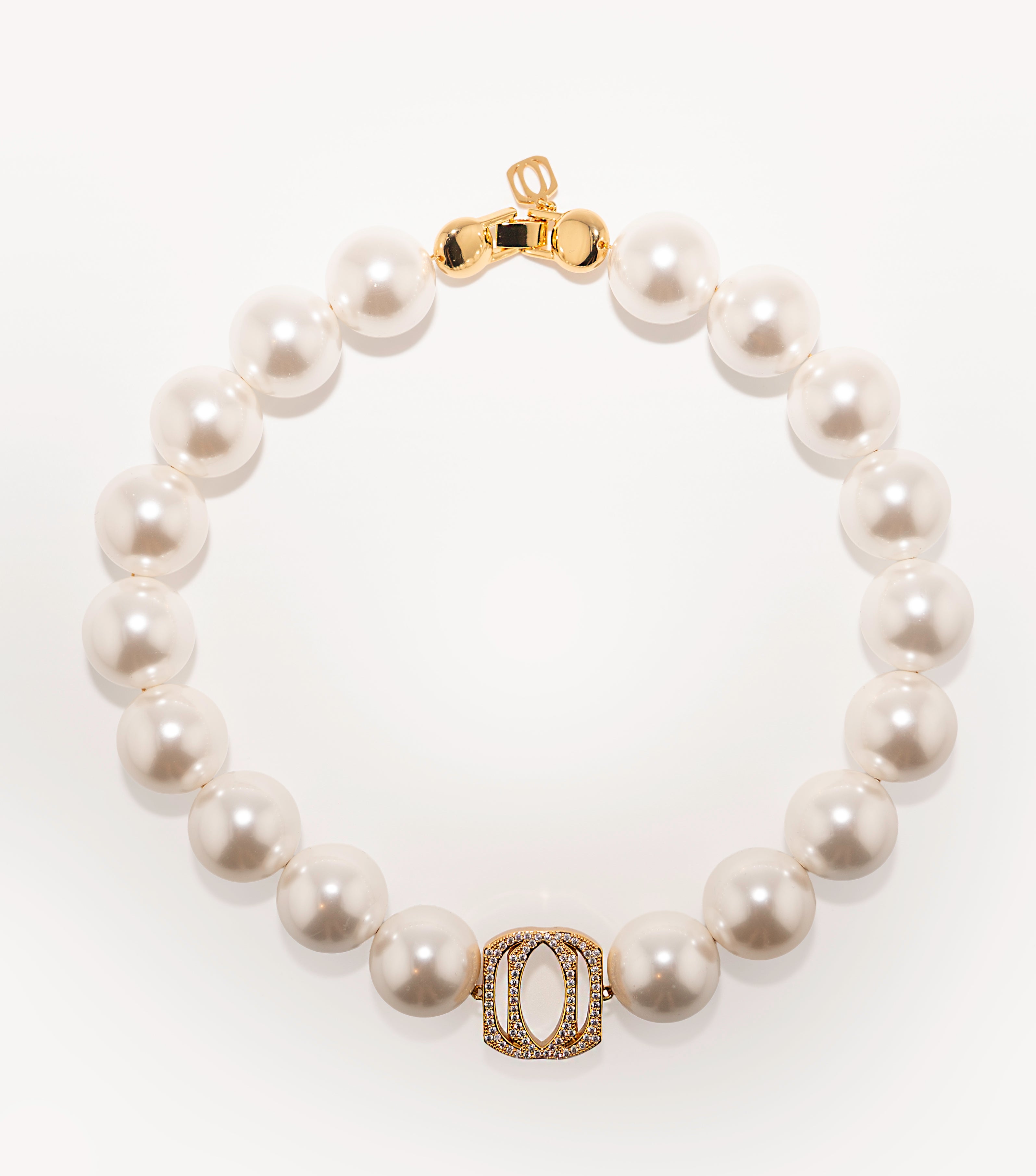 Signature Logo Pearl Necklace